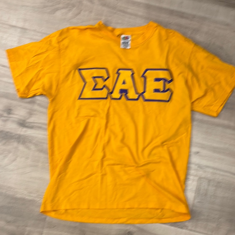 SAE Letter Shirt size Large Sewn On Letters